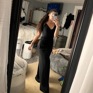 Pink Lily Black Jumpsuit